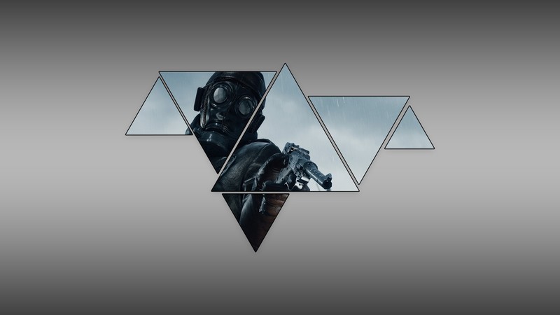 war, Battlefield 1, triangle, simple background, video games, gas masks