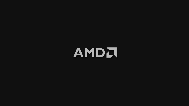 AMD, black background, minimalism, logo