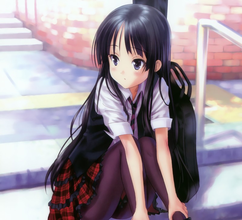 anime girls, K-ON!, Akiyama Mio
