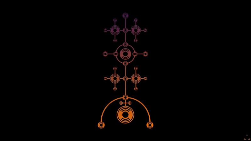 aliens, circle, minimalism, black background