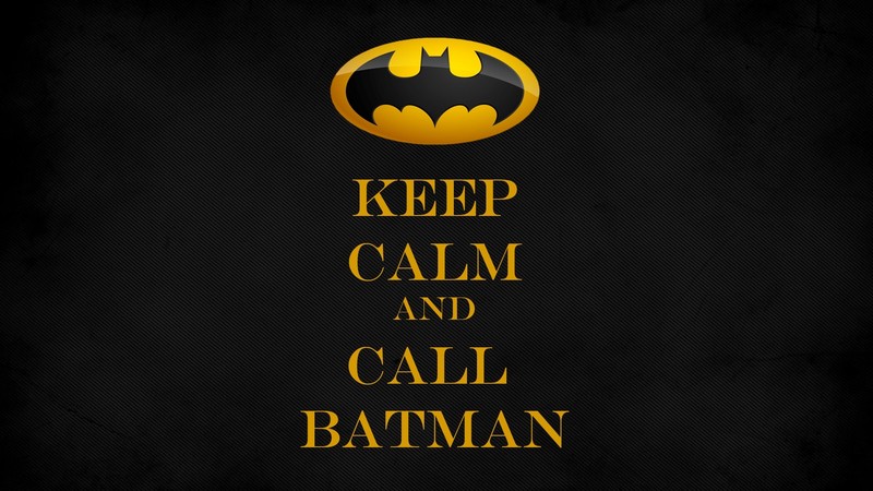 Batman, Batman logo, Keep Calm and..., DC Comics, comics, superhero, humor, yellow