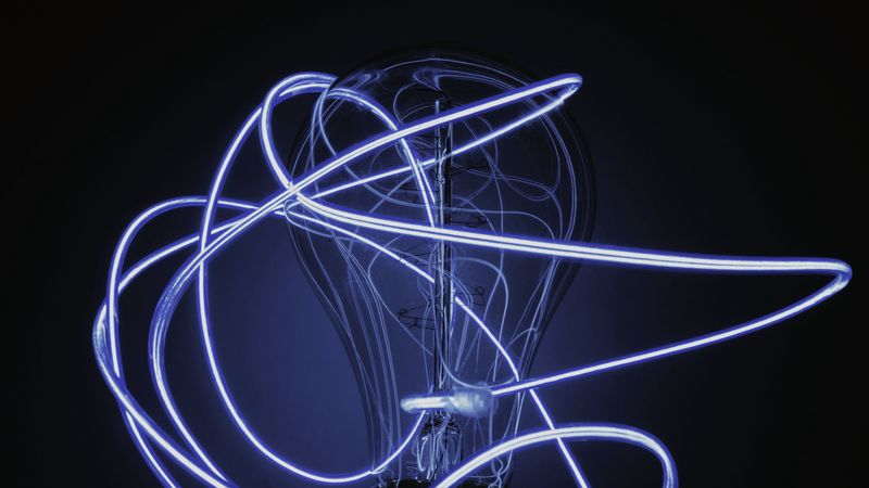 bulb, thread, glow, luminescence, tangled, 4k