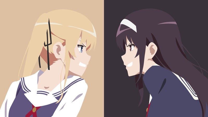 Saenai Heroine no Sodatekata, anime girls, Sawamura Eriri Spencer, Kasumigaoka Utaha