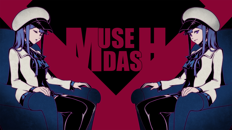MuseDash, Game CG, anime girls, anime, blue hair, sitting, hat, closed eyes