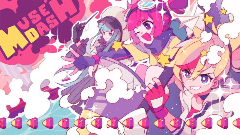 MuseDash, Game CG, colorful, anime girls, anime