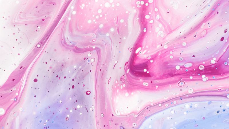 paint, stains, bubbles, mixing, liquid, shades, 4k