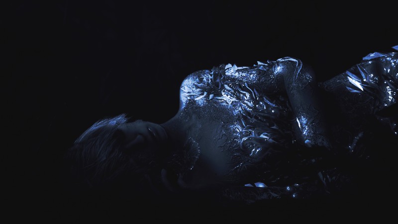 resident evil 7, dark, glowing, women, lying down, video games, Resident Evil