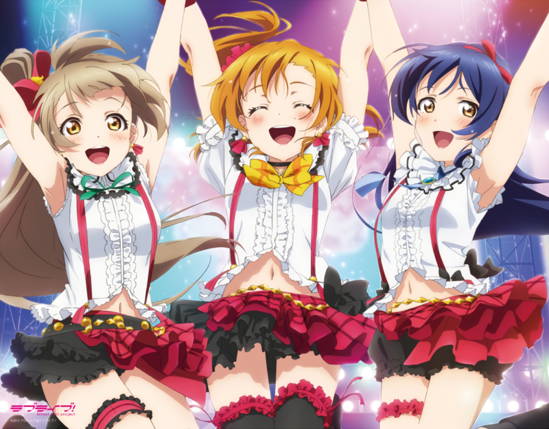 Love Live Series, Love Live!, Love Live! Sunshine, Kousaka Honoka, Sonoda Umi, Kotori Minami