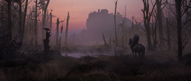 fantasy art, artwork, The Witcher, Geralt of Rivia