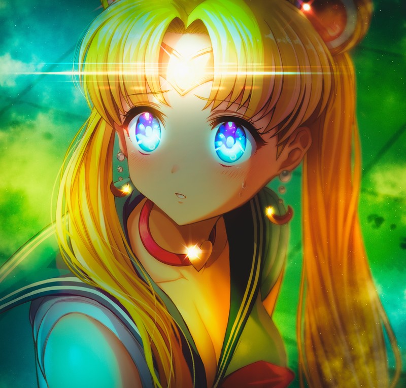 anime, anime girls, Sailor Moon, Usagi Tsukino, cleavage, sailor uniform