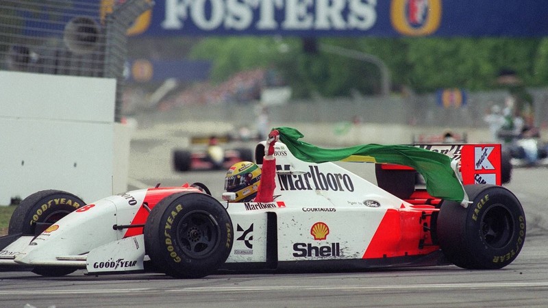Formula 1, McLaren, Mclaren Mp4, Marlboro, Ayrton Senna, helmet, Brazil, flag, sports