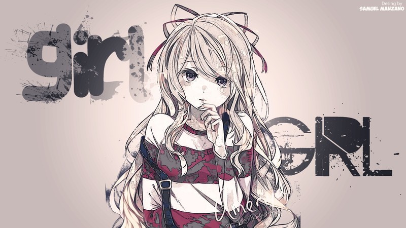 CHICA, anime girls, anime, dark eyes