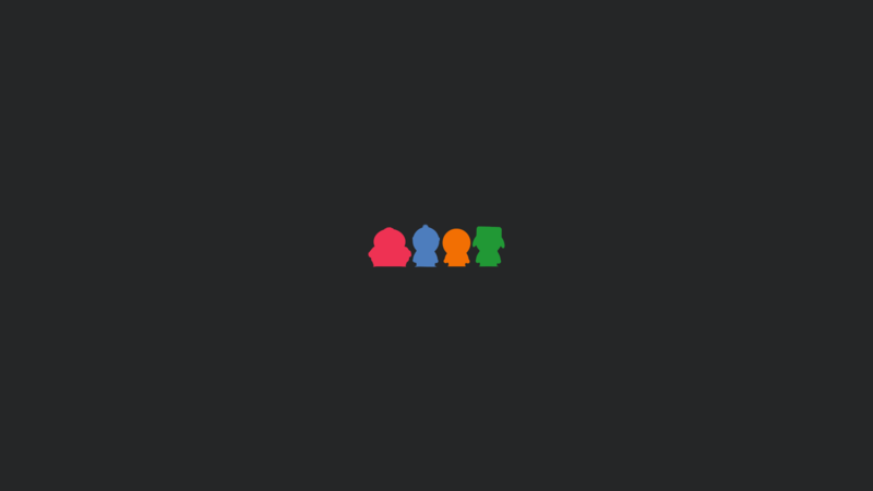 South Park, minimalism, simple background, cartoon