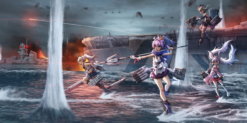 anime, anime girls, digital art, artwork, 2D, vertical, portrait display, Azur Lane, Ayanami (Azur Lane), Javelin (Azur Lane), Z23 (Azur Lane), Laffey (Azur Lane)