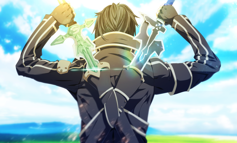 Sword Art Online, Kirito (Sword Art Online), sword, anime boys