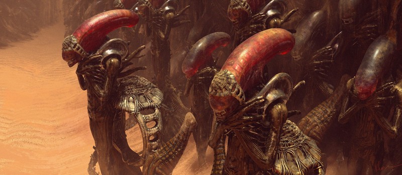 Xenomorph, aliens, digital art, science fiction, artwork, ArtStation, Klose Wu