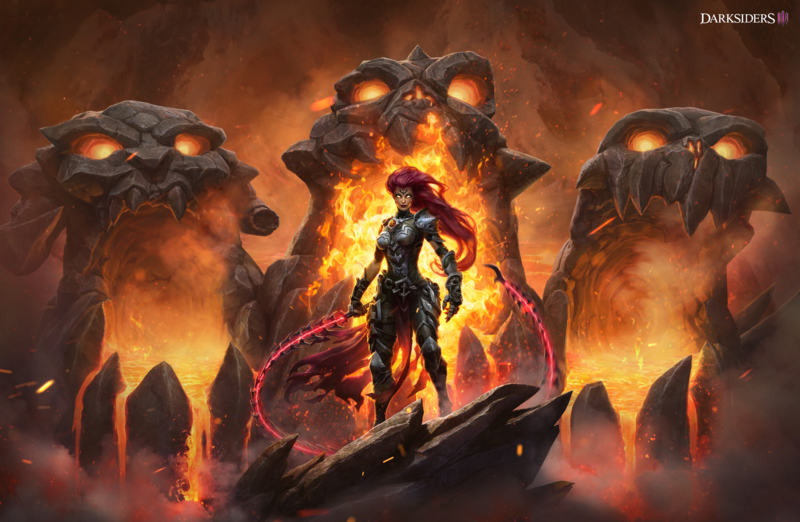 Darksiders 3, Fury, THQ Nordic, Darksiders, the horseman of Fury, video games, video game art, video game characters, video game girls