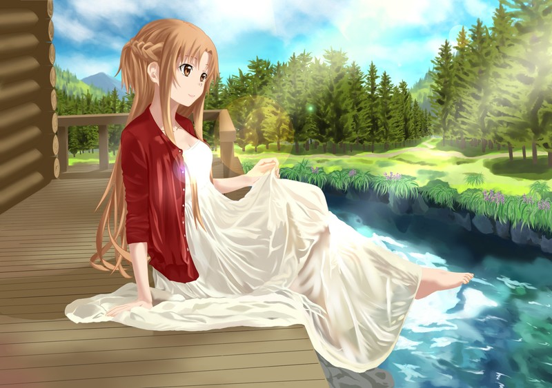 anime, Sword Art Online, anime girls, Asuna (Sword Art Online)