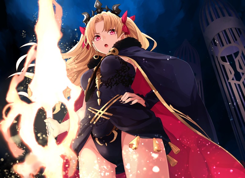 anime, anime girls, Fate Series, Fate/Grand Order, Ereshkigal (Fate/Grand Order), sword, leotard