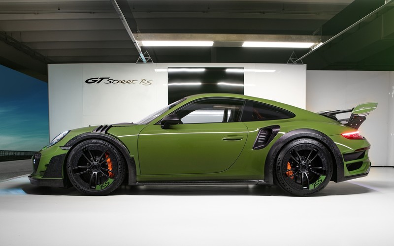 Porsche 911 GTR RS, car, vehicle, side view, TechArt, tuning