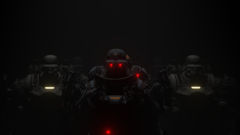 Wolfenstein, lights, soldier, army, red light, noir, swastika, video games