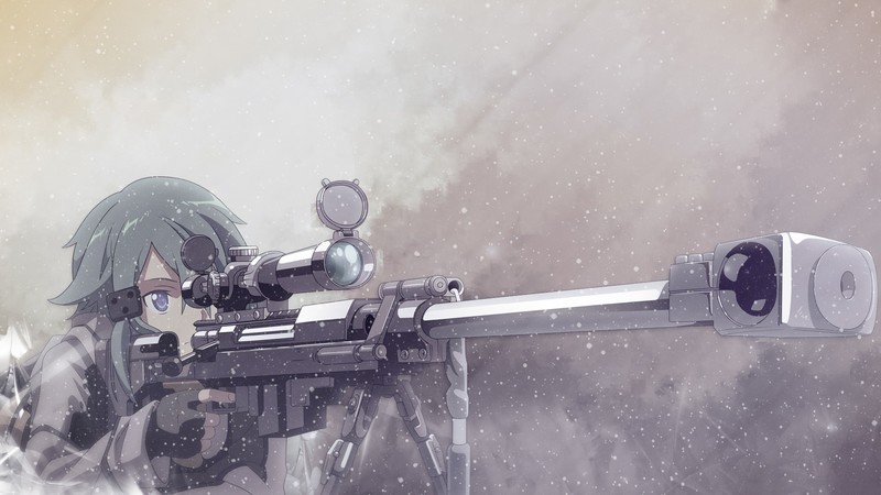 Sword Art Online, anime, Sinon (Sword Art Online), Gun Gale Online, Asada Shino