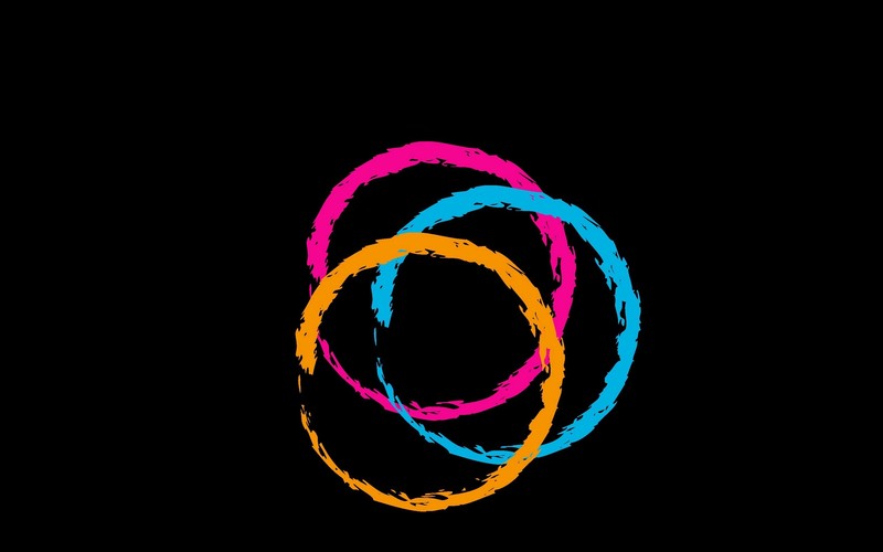 circle, simple background, minimalism, artwork
