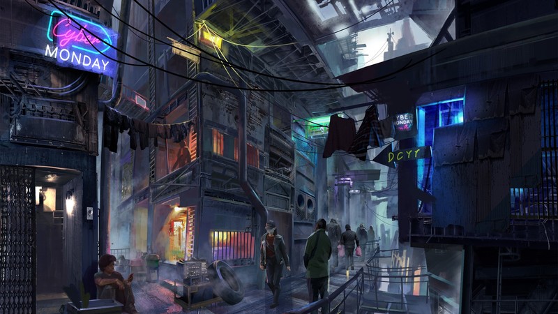 cyberpunk, city, artwork, futuristic, urban