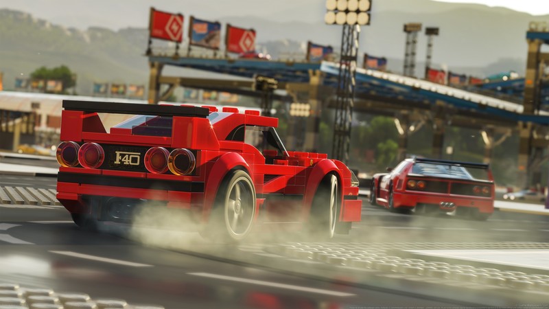 sports car, Ferrari F-40, LEGO, Ferrari