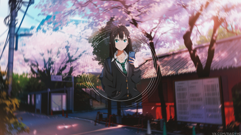 anime, anime girls, picture-in-picture
