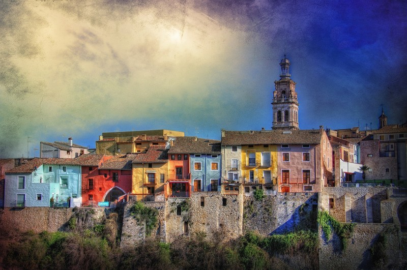 town, house, building, Valencia (Spain), colorful
