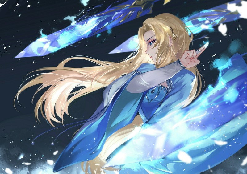 anime, anime girls, digital art, artwork, 2D, portrait, magician