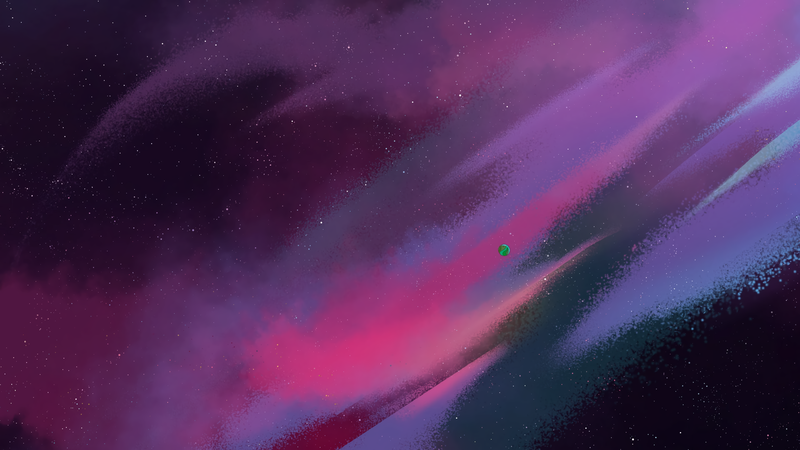 purple background, Aurora, sky