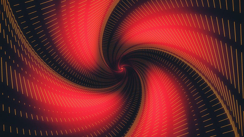 abstract, swirl, digital art, red, black, lines, Erich Randall