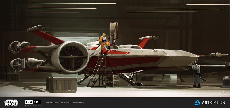 Lap Pun Cheung, drawing, Star Wars Humor, artwork, science fiction, Star Wars