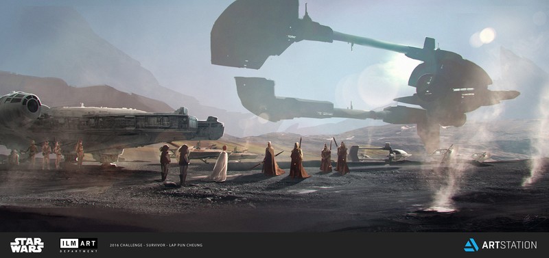 Lap Pun Cheung, drawing, Star Wars Humor, artwork, science fiction, Star Wars