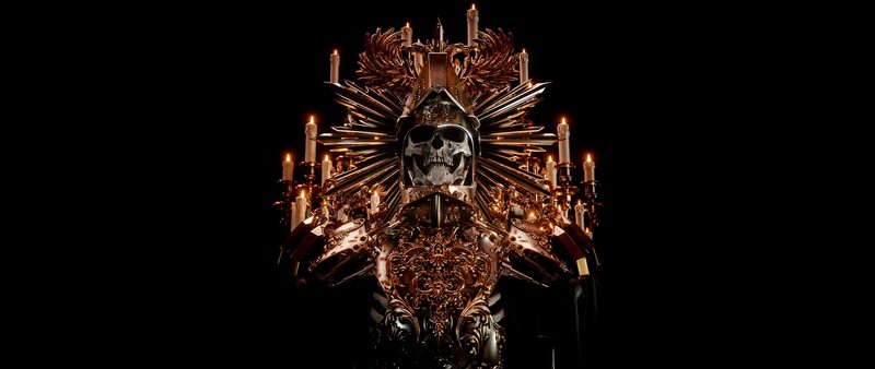billelis, skull, candles