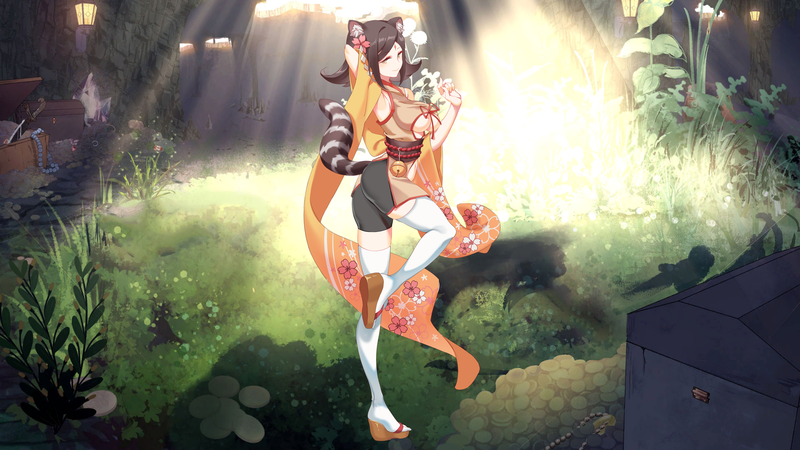 anime, big boobs, fantasy girl, anime girls, ass, tail, boobs