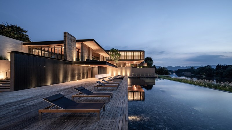 house, modern, architecture, swimming pool