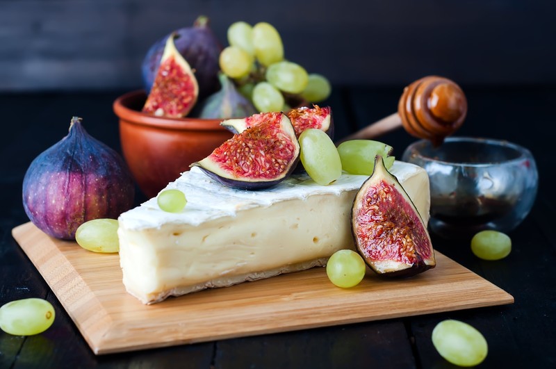cheese, fruit, berries, food