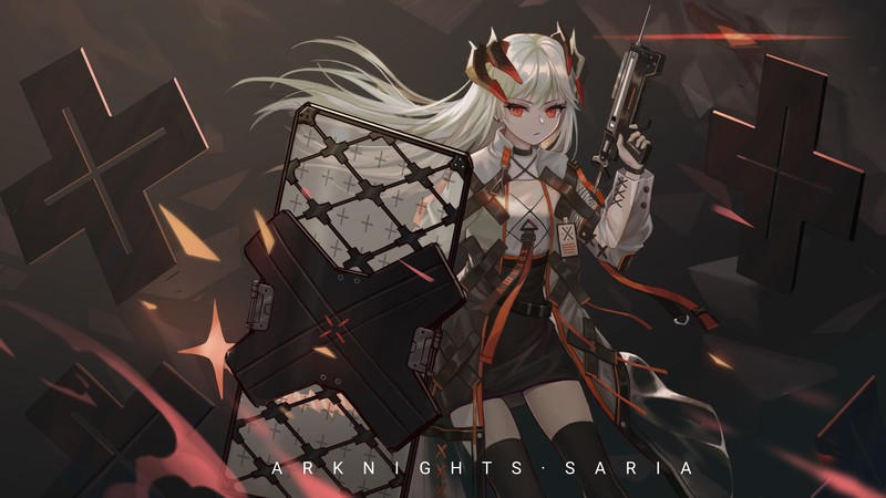 anime, anime girls, digital art, artwork, 2D, portrait, Arknights, saria (arknights)