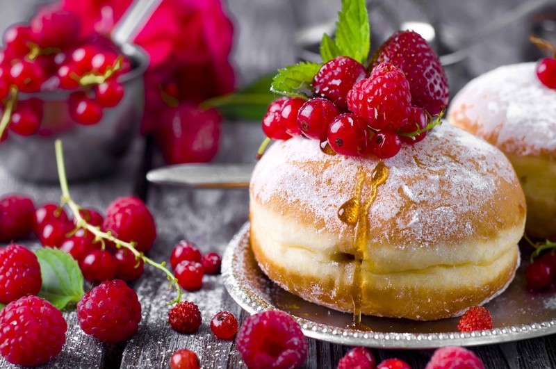 sweets, honey, food, fruit, berries