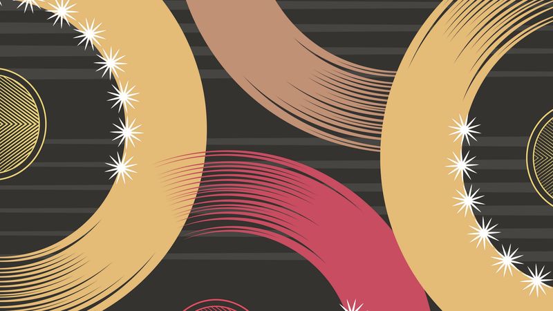 circles, colorful, shine, lines, pattern, geometric, 4k