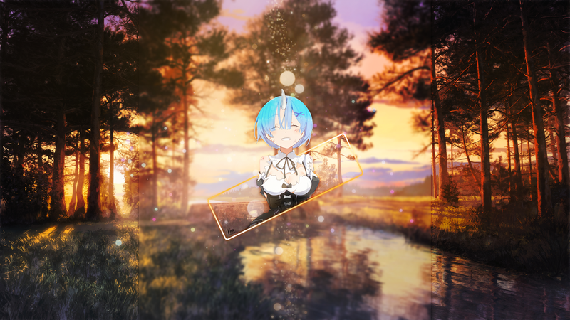 Re:Zero Kara Hajimeru Isekai Seikatsu, wallpaper_3d, Rem (Re: Zero)