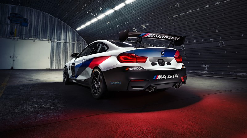 BMW M4 GT4, BMW, vehicle, car, MPerformance, hangar, low light, race cars