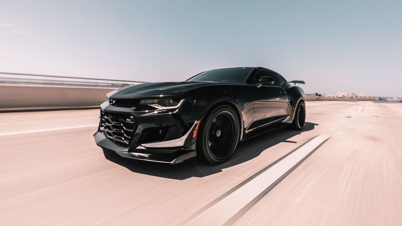 chevrolet zl1, chevrolet, car, sports, coupe, black, speed, 4k