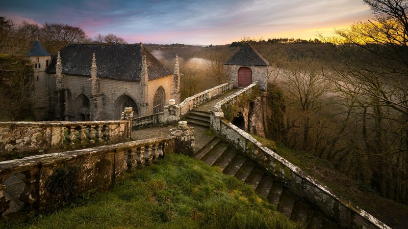nature, landscape, building, old building
