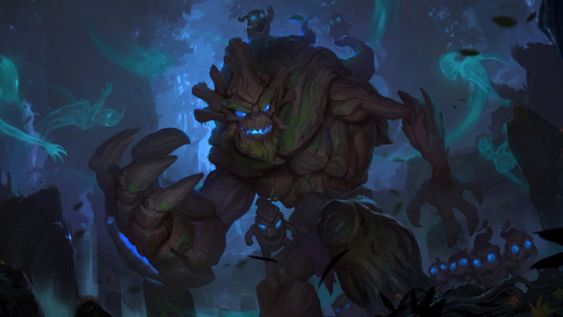 Maokai (League of Legends), Maokai, Legends of Runeterra, video games, PC gaming, fantasy art