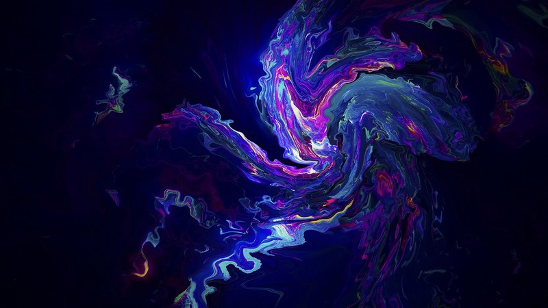 Color Burst, reflection, shapes, digital art