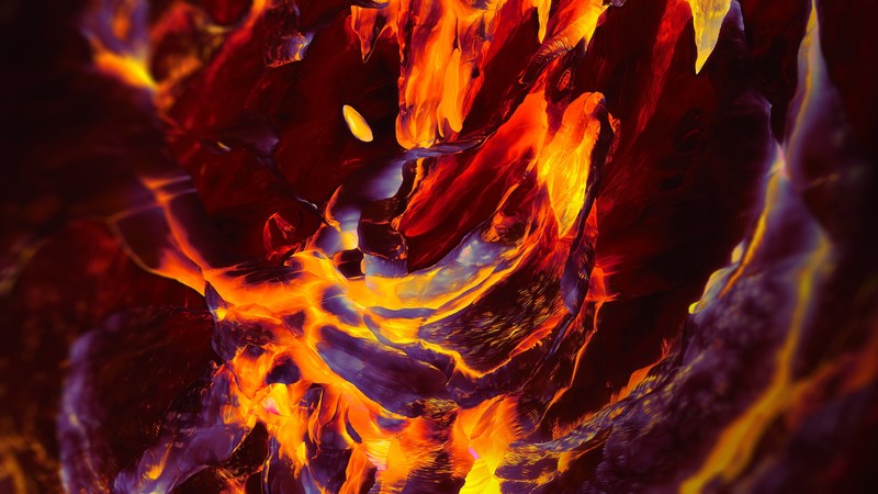abstract, lava, shapes, colorful, digital art